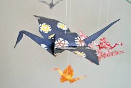 Origami-Kranich von Corinna Weinheimer Erith